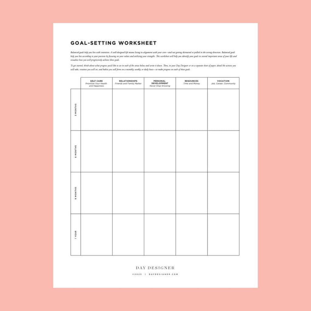 Habit Tracker & Goal Planner Printable Bundle